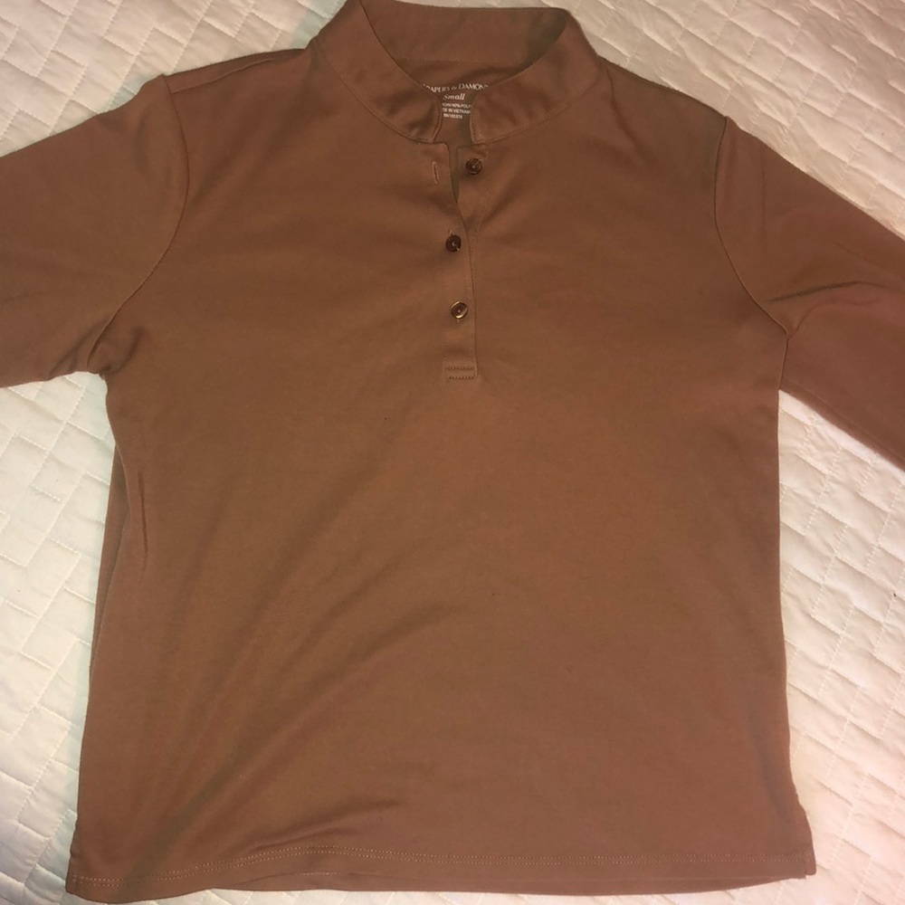 Tan Henley Tee